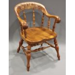 A Stewart Linford carved walnut "Winston Churchill" limited edition chair, 35/125, complete with