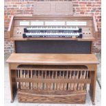 A Johannus Opus 20 double manual electric church organ