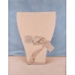 † Henry Holland: oil on board, "Vase", label verso, 19" x 14 3/4", in painted frame