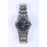 A stainless steel Omega Constellation chronometer wristwatch with electronic F300 Hz movement,