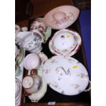 A Carltonware porcelain bowl, various other Carltonware and decorative ceramics, including Mottoware
