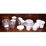 A Royal Crown Derby porcelain Imari part teaset and a Royal Crown Derby "Derby Posies" porcelain