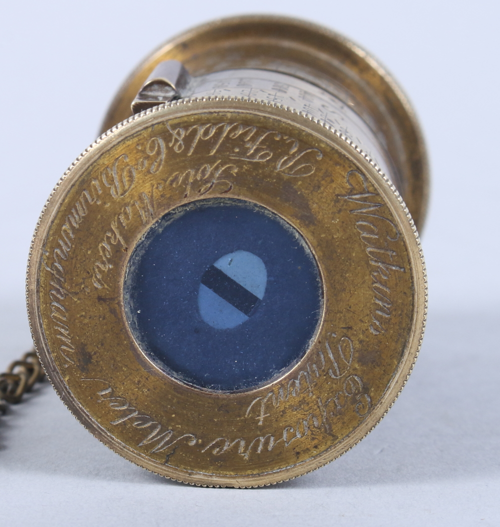 An early 20th century brass Watkins Exposure Meter, 2 1/2" long - Image 3 of 3