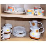 A Midwinter Stonehenge "Day" teaset for four, a Midwinter part combination service and a