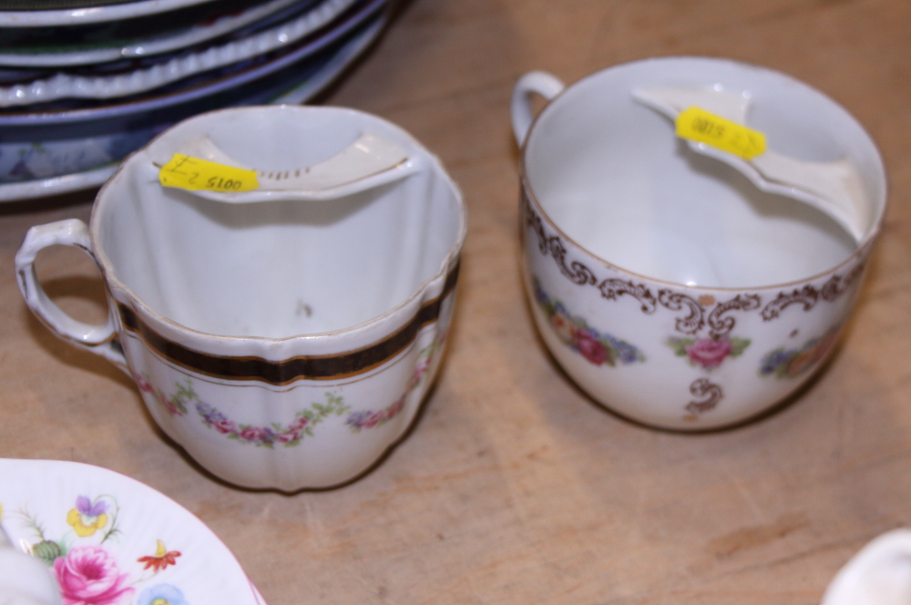 A Belleek miniature teacup, a similar sugar bowl, a Shelley part tea service, a Hammersley part - Image 9 of 10