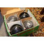 A set of Bryant Drakelite lawn bowls