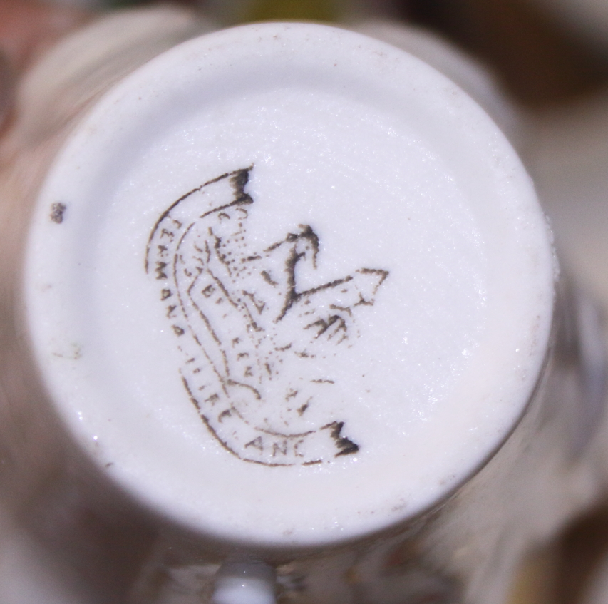 A Belleek miniature teacup, a similar sugar bowl, a Shelley part tea service, a Hammersley part - Image 3 of 10