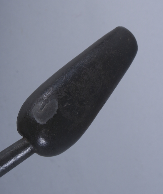 A George IV pewter Gibson type medicine spoon stamped "Gibson Inventor" - Image 4 of 5