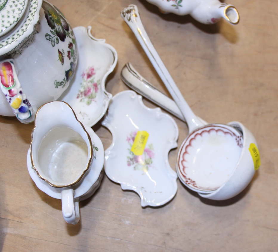 A Belleek miniature teacup, a similar sugar bowl, a Shelley part tea service, a Hammersley part - Image 10 of 10