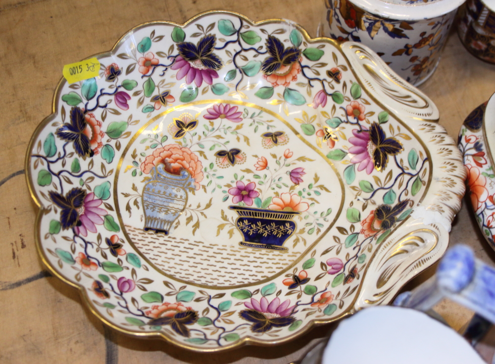 A Royal Crown Derby Imari pattern serving dish, assorted Derby and other Imari pattern tea and - Image 15 of 20