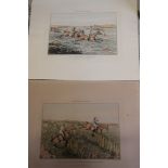 After Henry Alken: a set of six coloured prints "The Steeple Chase", published by S & J Fuller,