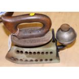 An early 20th century paraffin smoothing iron
