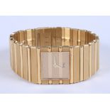 An 18ct gold Piaget "Polo" square faced wristwatch