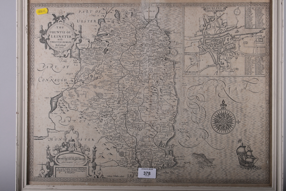 A set of four wax seals, a Speed map of Leinster and a rowing print of Putney - Image 2 of 3