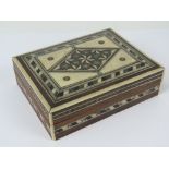 An Indian inlaid ivory and micromosaic s
