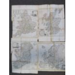 Four late 18thC engraved maps after Thom