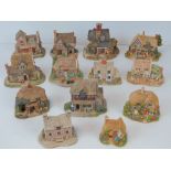 Thirteen Lilliput Lane cottages, each wi