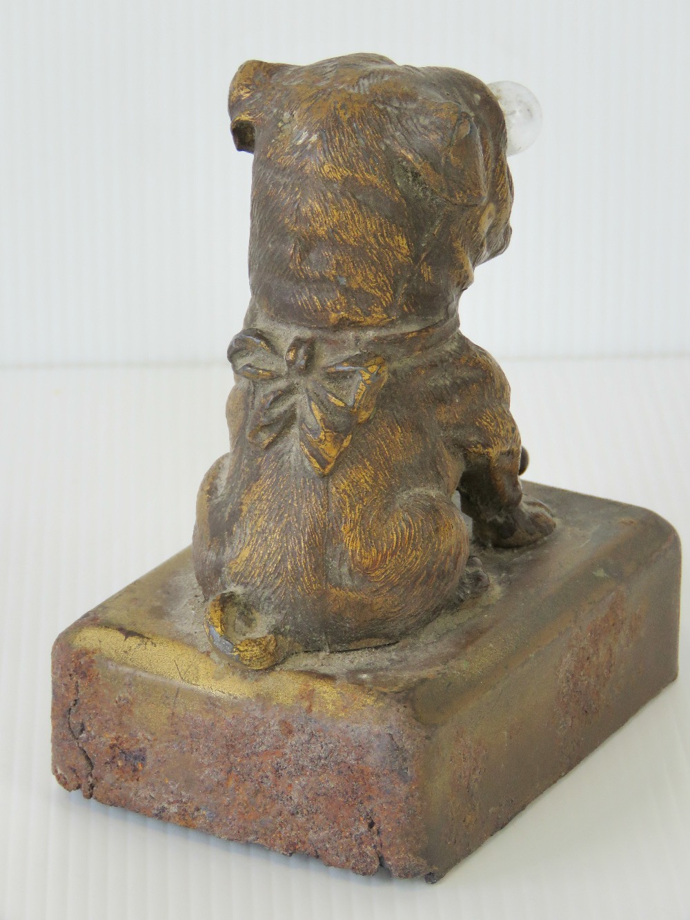 A Continental gilt spelter seated French - Image 3 of 3