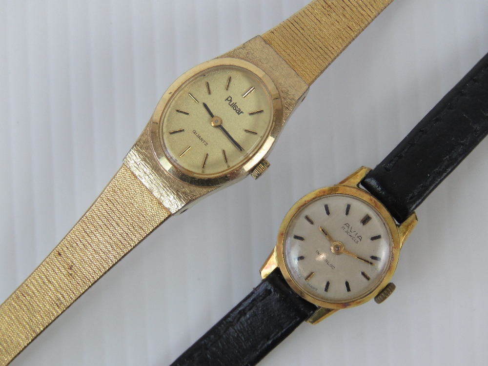 Two vintage ladies wristwatches; an Avia