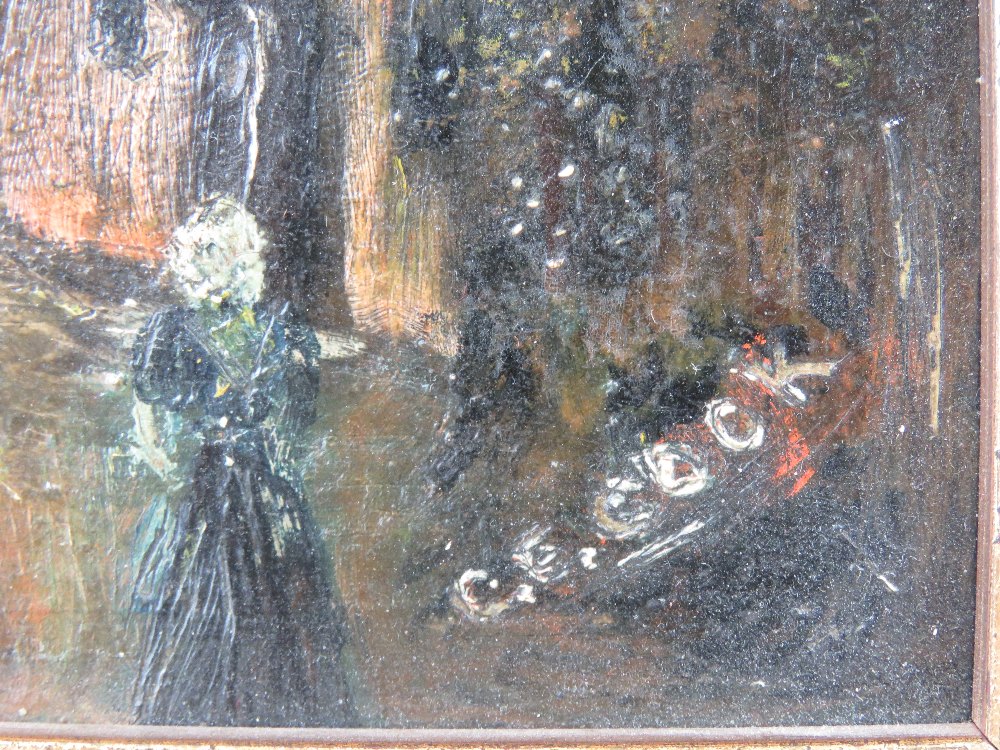 Oil on board; 19th century study of an i - Image 2 of 2