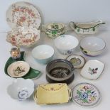 A quantity of assorted ceramics includin