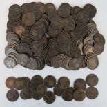 A quantity of Victoria pennies including