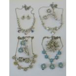 A quantity of vintage costume jewellery