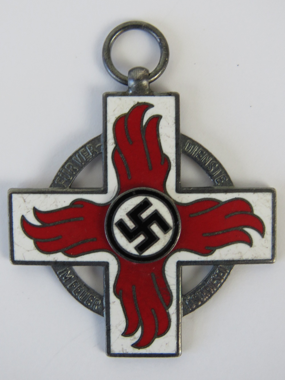 A reproduction WWII German Fire Fighters medal.