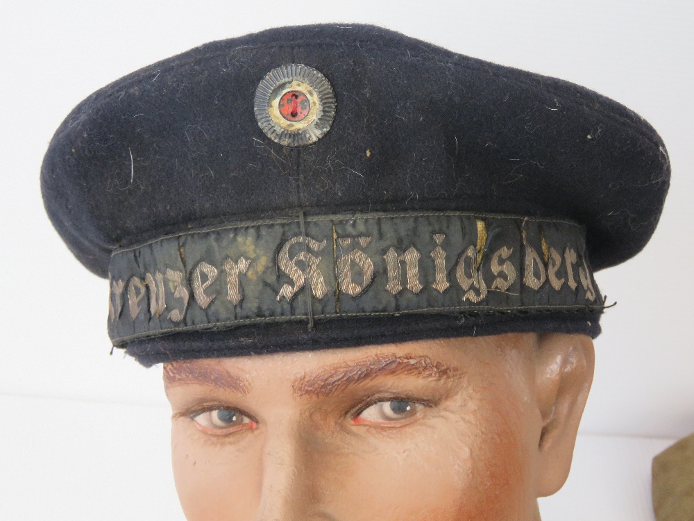 A WWI German Kreigsmarine hat.