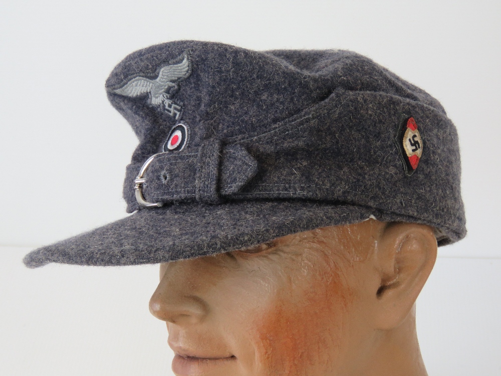 A WWII German Luftwaffe cap.