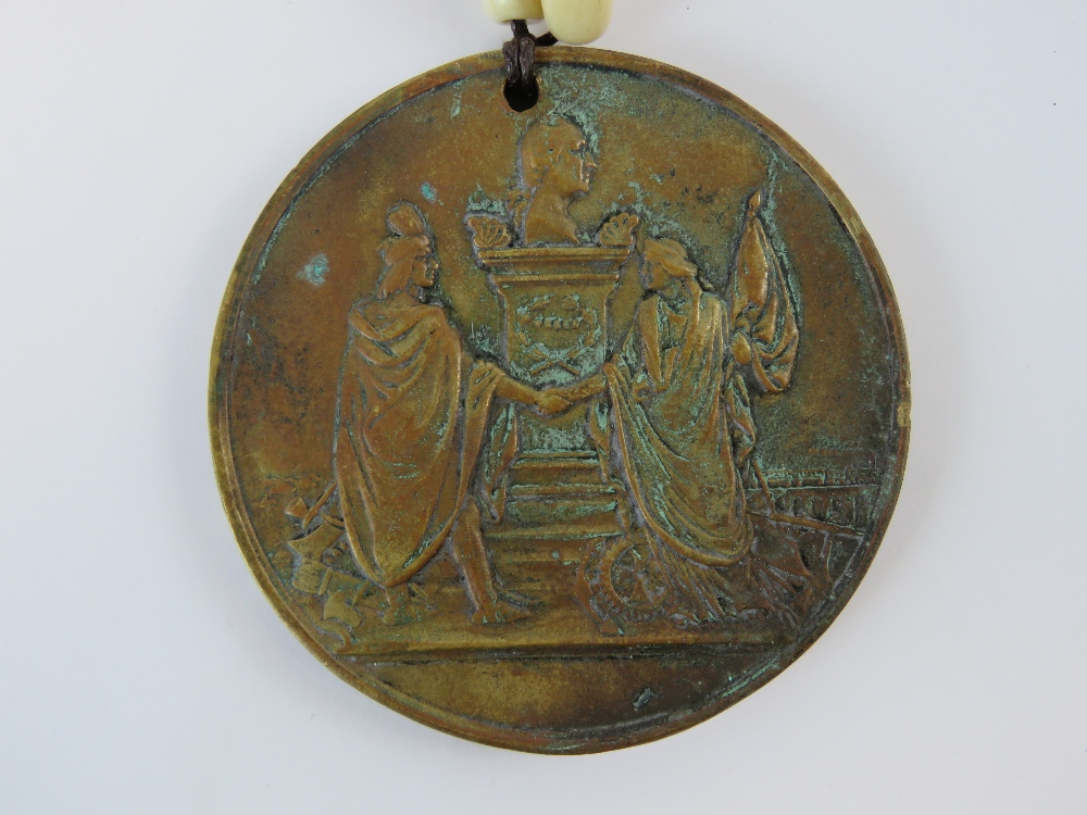 A reproduction Indian Peace medal on nec - Image 3 of 3