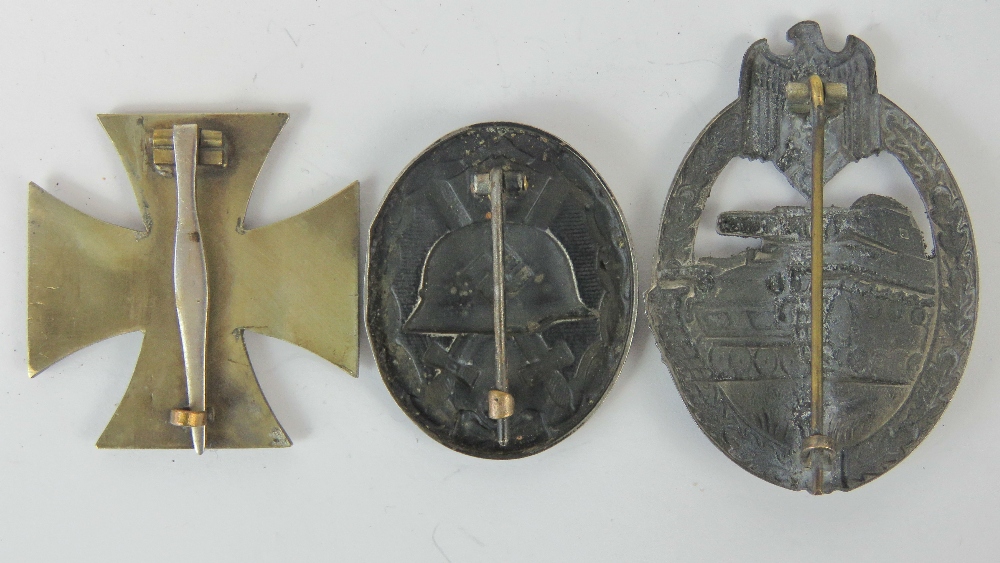A WWII German Officers Panzer badge and - Image 5 of 5