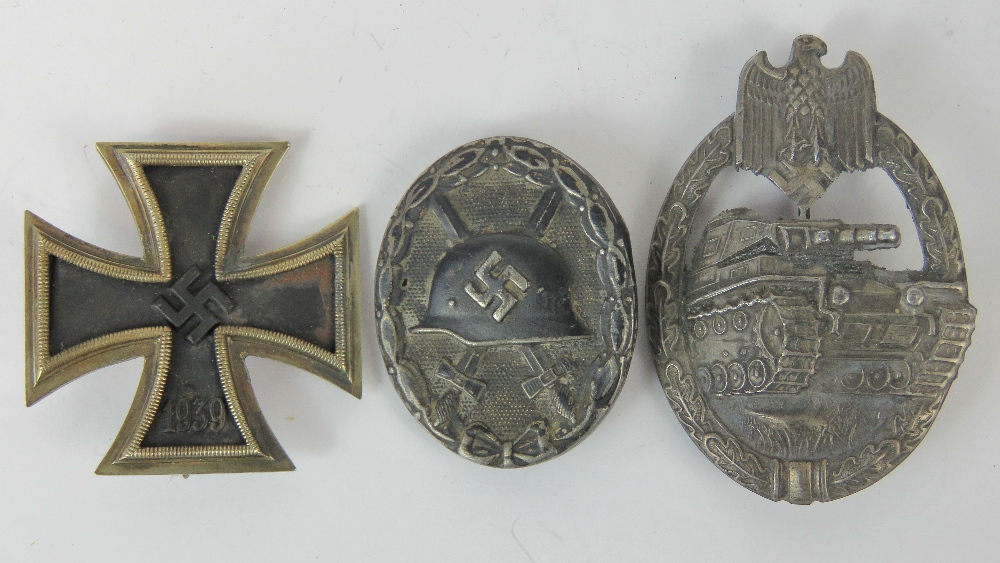 A WWII German Officers Panzer badge and - Image 4 of 5