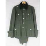 A reproduction WWII German Army jacket a