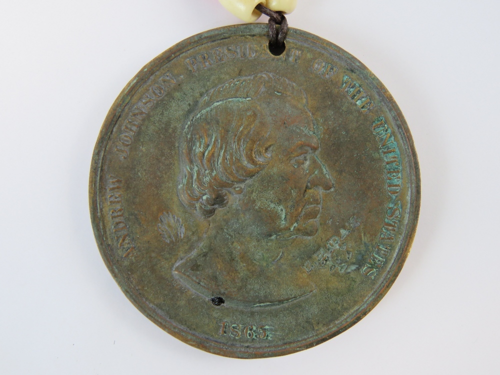 A reproduction Indian Peace medal on nec - Image 2 of 3