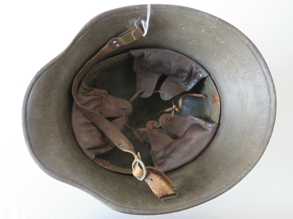 A WWI Imperial German M17 helmet, later - Image 2 of 2