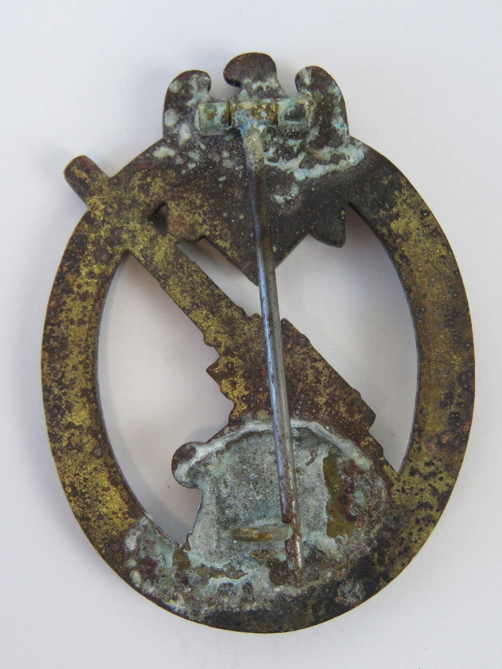 A WWII German Flak badge, small amount o - Image 2 of 2