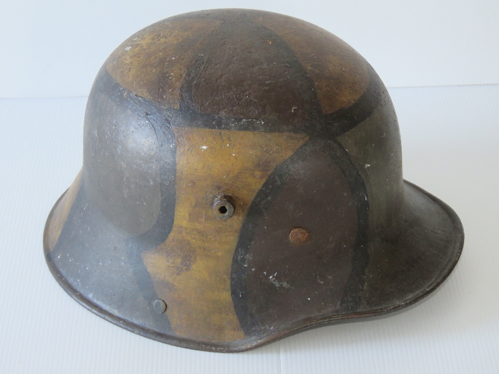 A WWI Imperial German M17 helmet, later