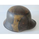 A WWI Imperial German M17 helmet, later