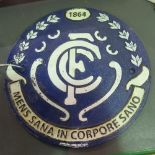 A replica CCF 1862 sign, 22cm diameter.