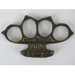 A single WWI French brass 'Boxer' knuckle duster.