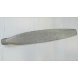 An alloy metal prop blade, 100cm in length, in used condition.