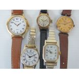 Five modern ladies watches including Sekonda with original plastic stand (a/f), Timex,