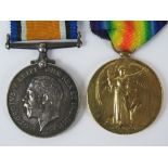 A WWI War and Victory medal group, inscribed for PTE. C.H. Mitchell Lan.Fus.