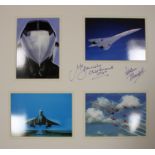 Concorde display signed by Mike Bannister,