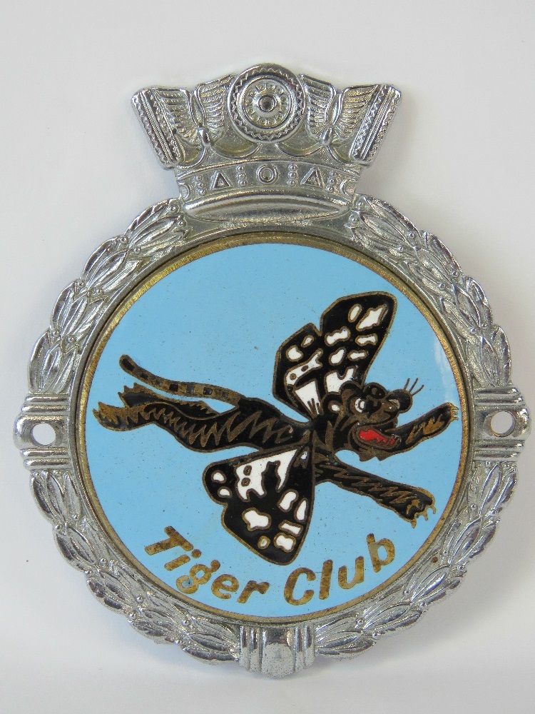 Tiger Club - A scarce early post-war members badge by J.R.