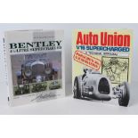 Books; 'Bentley 4 1/2 litre Supercharged' and 'Auto Union V16 Supercharged' by Michael Hay.