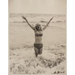 Original George Barris black and white Marilyn Monroe photograph signed by him. This is no.
