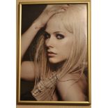 Photo of Avril Lavigne signed by her, 20cm x 29cm. SIA.