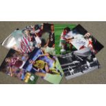 Football; a quantity of signed 12 x 8 photographs including; F. Lanpard Snt, S. McIlray, P.